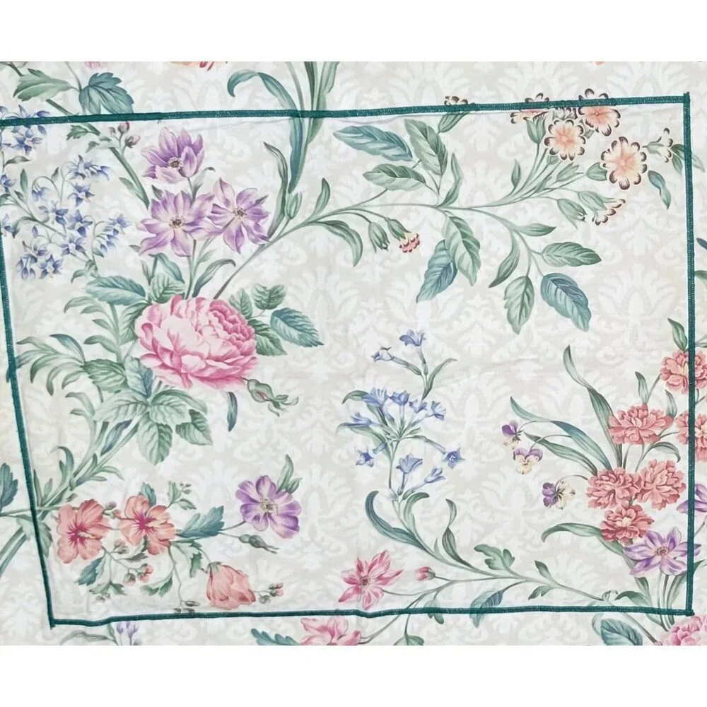 Williamsburg by Crown Craft Pillow Shams Set of 2 King Palace Floral 30